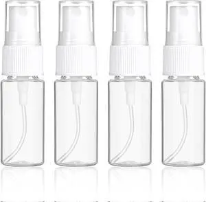 4 PCS Travel Spray Bottle, Mini Spray Bottles Plastic Fine Mist Spray Bottles Small Refillable Travel Bottle Empty Liquid Container for Perfume, Care Liquid, Cosmetics (0.5 Oz/15ml) 4 PCS Travel Spray Bottle, Mini Spray Bottles Plastic Fine Mist Spray Bottles Small Refillable Travel Bottle Empty Liquid Container for Perfume, Care Liquid, Cosmetics (0.5 Oz/15ml)