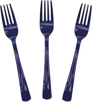 SietDESEO 50 PCS Navy Blue Plastic Forks Navy Blue Forks Disposable Utensils Heavy Duty Disposable Cutlery for Birthday Wedding Baby Shower Bridal Shower Plastic Silverware SietDESEO 50 PCS Navy Blue Plastic Forks Navy Blue Forks Disposable Utensils Heavy Duty Disposable Cutlery for Birthday Wedding Baby Shower Bridal Shower Plastic Silverware