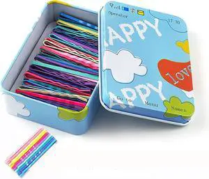 50 pcs Bobby Pins with Cute Tin Box Packaging Hair Clips for Girls and Women of All Hair Types for Styling Updo Hair Buns 50 pcs Bobby Pins with Cute Tin Box Packaging Hair Clips for Girls and Women of All Hair Types for Styling Updo Hair Buns
