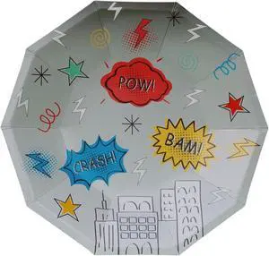 Pooka Superhero Party Plates (Pack of 8) | Superhero Paper Plates | Superhero Party Decorations | Super Heroes Paper Plates | Superhero Birthday Pooka Superhero Party Plates (Pack of 8) | Superhero Paper Plates | Superhero Party Decorations | Super Heroes Paper Plates | Superhero Birthday