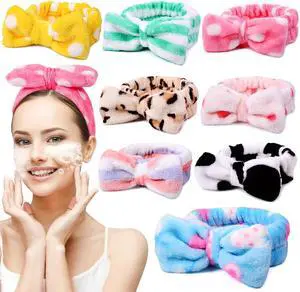 8 Pcs Spa Headband for Women Facial Makeup Headband Face Wash Coral Fleece | Christmas Stocking Stuffers For Women Teen, Small Trendy Stuff Gifts, Easter Basket Stuffers Party Favors Hair Accessories 8 Pcs Spa Headband for Women Facial Makeup Headband Face Wash Coral Fleece | Christmas Stocking Stuffers For Women Teen, Small Trendy Stuff Gifts, Easter Basket Stuffers Party Favors Hair Accessories