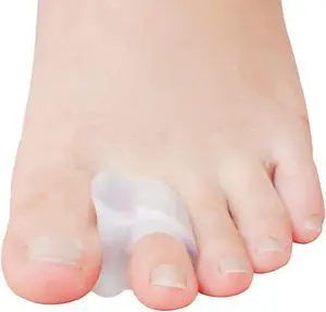 Pack of 12 Gel Toe Separator, (1/4" Thick) Big Toe Spacers, Single Loop Toe Spreader for Bunions, Overlapping Toe, Corrector and Spacer (Clear) Pack of 12 Gel Toe Separator, (1/4" Thick) Big Toe Spacers, Single Loop Toe Spreader for Bunions, Overlapping Toe, Corrector and Spacer (Clear)