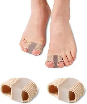 Golbylicc Bunion Toe Separators for Overlapping Toes Women Men, Gel Toe Spacers Bunion Corrector with 2 Loops for feet, Hammer Toe Straightener (2PC) Golbylicc Bunion Toe Separators for Overlapping Toes Women Men, Gel Toe Spacers Bunion Corrector with 2 Loops for feet, Hammer Toe Straightener (2PC)