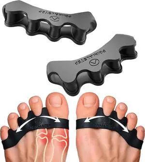 PrimalStep Toe Separators, Spreaders, Spacers, Straightener, S/M | To Correct Toes for Men and Women, Bunion Corrector, Foot Pain, Plantar Fasciitis, Over 50% Thicker PrimalStep Toe Separators, Spreaders, Spacers, Straightener, S/M | To Correct Toes for Men and Women, Bunion Corrector, Foot Pain, Plantar Fasciitis, Over 50% Thicker