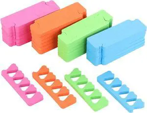 48pcs Sponge Toe Separators Pedicure Set for Nail Polish- Premium Nail Art Painting and Polishing Tool Kit, 4 Funy Color 48pcs Sponge Toe Separators Pedicure Set for Nail Polish- Premium Nail Art Painting and Polishing Tool Kit, 4 Funy Color