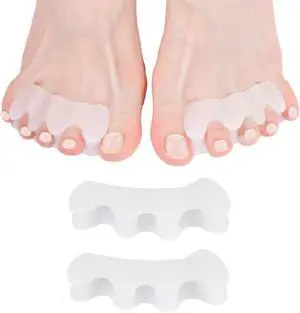 Gel Toe Separators, Spreaders & Straighteners | Hammer Toe Separator to Relieve Foot Pain & Correct Toes | Toe Spacers for Feet with Overlapping Toes | Bunion Corrector for Women & Men Gel Toe Separators, Spreaders & Straighteners | Hammer Toe Separator to Relieve Foot Pain & Correct Toes | Toe Spacers for Feet with Overlapping Toes | Bunion Corrector for Women & Men