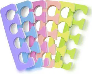 Toe Separators Set - 24 Pieces Premium Pedicure Tool Kit Super Soft & Durable Two Tone ZMOI Toe Separators Set - 24 Pieces Premium Pedicure Tool Kit Super Soft & Durable Two Tone ZMOI