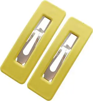 2Pcs Yellow Fashion Styling Hair Clips for Women and GirlsWoman Matte Candy Color Square Buckle Bangs Hairpin Hair Clip Barrette Hair Clips 2Pcs Yellow Fashion Styling Hair Clips for Women and GirlsWoman Matte Candy Color Square Buckle Bangs Hairpin Hair Clip Barrette Hair Clips