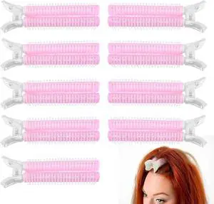 Oruola 10pcs Hair Root Clips for Volume,Volumizing Roller Clips, Portable Root Lifting Clip for Bangs, DIY Hair Accessories Tools Hairs Roots Clip for Shaping Bangs, Creating See-Through Bang,Pink Oruola 10pcs Hair Root Clips for Volume,Volumizing Roller Clips, Portable Root Lifting Clip for Bangs, DIY Hair Accessories Tools Hairs Roots Clip for Shaping Bangs, Creating See-Through Bang,Pink