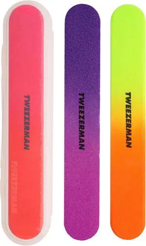 Tweezerman Neon Hot Nail Filemates, 3 Count Tweezerman Neon Hot Nail Filemates, 3 Count