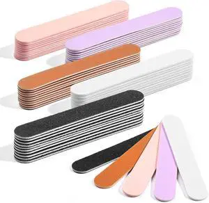 Makartt Mini Nail Files 100/180 Grit - 50PCS Disposable Emery Boards | 5 Assorted Colors, Double-Sided Mini Files Bulk, Acrylic & Natural Nail Shaping, Nail Tech Kits, Salon Travel & Home Use Makartt Mini Nail Files 100/180 Grit - 50PCS Disposable Emery Boards | 5 Assorted Colors, Double-Sided Mini Files Bulk, Acrylic & Natural Nail Shaping, Nail Tech Kits, Salon Travel & Home Use