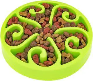 Slow Feeder Dog Bowl Anti-Choking Help Prevent Bloat Non Toxic BPA Free Feeding Dish SH-10303, Green Slow Feeder Dog Bowl Anti-Choking Help Prevent Bloat Non Toxic BPA Free Feeding Dish SH-10303, Green