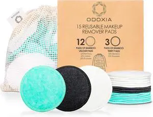 Reusable Makeup Remover Pads | Eco Friendly & Zero Waste Cotton Rounds | Beauty Products | 15 Natural & Organic Face Pads with Laundry Bag | Soft for All Skin Types | Bamboo Wipes for Facial Cleansing Reusable Makeup Remover Pads | Eco Friendly & Zero Waste Cotton Rounds | Beauty Products | 15 Natural & Organic Face Pads with Laundry Bag | Soft for All Skin Types | Bamboo Wipes for Facial Cleansing