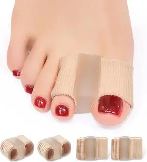 Niupiour Bunion Toe Corrector for Big Toe, 4 Pack Toe Separator Reduce Pain | Gel Toe Spacer W/ Fabric Lining for Women and Men, Relieve Foot Pain from Bunions, Hammer Toe, Overlapping Toe, Breathable Niupiour Bunion Toe Corrector for Big Toe, 4 Pack Toe Separator Reduce Pain | Gel Toe Spacer W/ Fabric Lining for Women and Men, Relieve Foot Pain from Bunions, Hammer Toe, Overlapping Toe, Breathable