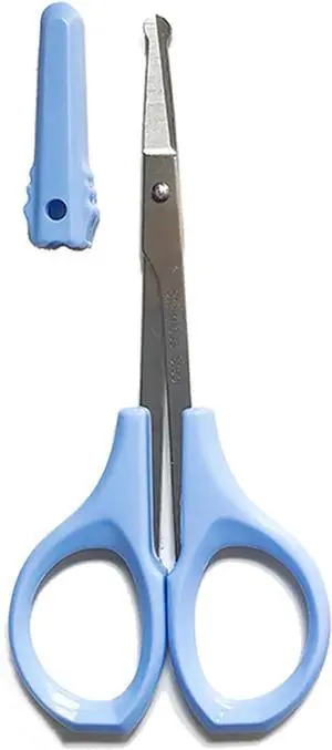 SHINING CROWN 4 Inch Premium Nose & Ear Hair Scissors, Safety Blades with Rounded Tip for Trimming Kid's & Adult's Nails, Facial & Eyebrow Hair SHINING CROWN 4 Inch Premium Nose & Ear Hair Scissors, Safety Blades with Rounded Tip for Trimming Kid's & Adult's Nails, Facial & Eyebrow Hair