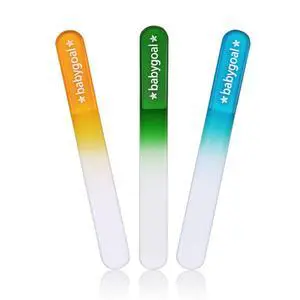 Babygoal Baby Nail Files 3 Pack,Newborn Nail Files with a Pouch,Genuine Czech Float Glass, Gift for Newborns,Toddlers,Infant, Babies &Young Children 3NF02 Babygoal Baby Nail Files 3 Pack,Newborn Nail Files with a Pouch,Genuine Czech Float Glass, Gift for Newborns,Toddlers,Infant, Babies &Young Children 3NF02