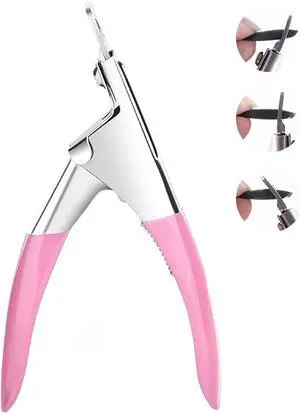 TAORANJU Acrylic Nail Clippers, Professional Nail Tip Cutter for False Fake Gel, Stainless Steel Nail Cutter for Home Salon Nail Art Artificial Nail Manicure Tool TAORANJU Acrylic Nail Clippers, Professional Nail Tip Cutter for False Fake Gel, Stainless Steel Nail Cutter for Home Salon Nail Art Artificial Nail Manicure Tool