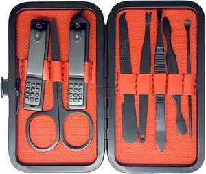 P2P Nails 8 Piece Nail Clipper Set - Personal Care Manicure Set - Professional Quality Stainless Steel Nail Care Grooming Kit P2P Nails 8 Piece Nail Clipper Set - Personal Care Manicure Set - Professional Quality Stainless Steel Nail Care Grooming Kit