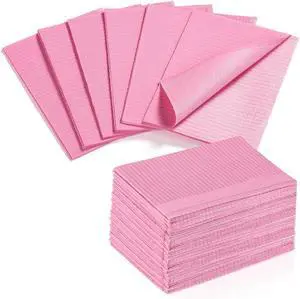 Makartt 50 Pcs Pink Disposable Nail Mats, 18"x13" Waterproof | 3-Ply Absorbent Nail Mat with PE backing, Foldable for Easy Storage, Ideal for Salon, Tattoo, and Home DIY Manicure Makartt 50 Pcs Pink Disposable Nail Mats, 18"x13" Waterproof | 3-Ply Absorbent Nail Mat with PE backing, Foldable for Easy Storage, Ideal for Salon, Tattoo, and Home DIY Manicure