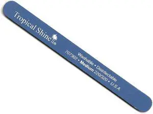 File Medium-Fine - 220-320 Blue by Tropical Shine for Women - 1 Pc File File Medium-Fine - 220-320 Blue by Tropical Shine for Women - 1 Pc File