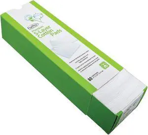 ForPro Premium 5-Layer Cotton Pads, 100% Cotton Pads for Cosmetic Application and Product Removal, 2" X 2.75", 80-Count ForPro Premium 5-Layer Cotton Pads, 100% Cotton Pads for Cosmetic Application and Product Removal, 2" X 2.75", 80-Count