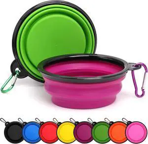 2 Pack Dog Bowl Pet Collapsible Bowls with Clasp Puppy Travel Bowl Portable Cats Water Food Dish for Walking Parking Outdoors Traveling 2 Pack Dog Bowl Pet Collapsible Bowls with Clasp Puppy Travel Bowl Portable Cats Water Food Dish for Walking Parking Outdoors Traveling