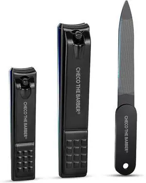Professional 3-in-1 Nail Clipper Set Toenail & Fingernail Clippers + Nail File | Stainless Steel, Sharp Precision Blades, Non-Slip Grip, Durable Grooming Kit for Men & Women Professional 3-in-1 Nail Clipper Set Toenail & Fingernail Clippers + Nail File | Stainless Steel, Sharp Precision Blades, Non-Slip Grip, Durable Grooming Kit for Men & Women