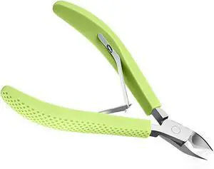 Fine Edge Cuticle Trimmer & Nippers Silicone Handle-Green-1PC | Non-slip Handle, Carbon Steel, Precise Removal, Durable, Washable, Nail Clippers, Include Scissors Fine Edge Cuticle Trimmer & Nippers Silicone Handle-Green-1PC | Non-slip Handle, Carbon Steel, Precise Removal, Durable, Washable, Nail Clippers, Include Scissors