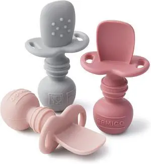 SAMiGO Silicone Baby Spoons Self Feeding 6+ Months, Infant Utensils, 3 Pack | First Stage Spoons, Baby Led Weaning Supplies, Feeding Eating Essentials, Starting Solid Food Must Haves, Toddler Spoons SAMiGO Silicone Baby Spoons Self Feeding 6+ Months, Infant Utensils, 3 Pack | First Stage Spoons, Baby Led Weaning Supplies, Feeding Eating Essentials, Starting Solid Food Must Haves, Toddler Spoons