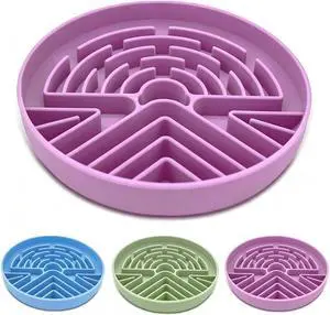Slow Feeder Dog Bowl for Large & Small Pets, Anti Choking Puzzle Dog Food Bowl with Non-Slip Base, Interactive Pet Slow Eating, Silicone Cat Feeder for Puppies Cats Slow Feeder Dog Bowl for Large & Small Pets, Anti Choking Puzzle Dog Food Bowl with Non-Slip Base, Interactive Pet Slow Eating, Silicone Cat Feeder for Puppies Cats