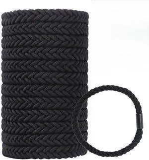 Large Braided Mens Hair Ties,Black Pony Tails Holders for Women,Guys | Durable Stretch Scrunchies,Bands for Long Hair Men Bun,Durable,for Thick Hair,Wrist Hair Ties Bracelet Large Braided Mens Hair Ties,Black Pony Tails Holders for Women,Guys | Durable Stretch Scrunchies,Bands for Long Hair Men Bun,Durable,for Thick Hair,Wrist Hair Ties Bracelet