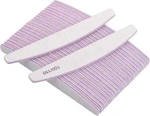 25 Pcs Nail Files 100/150 Grit Double Sided Washable Emery Board for Acrylic Nails Gel Natural Nails 25 Pcs Nail Files 100/150 Grit Double Sided Washable Emery Board for Acrylic Nails Gel Natural Nails