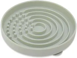 Slow Feeder Dog Bowls, Slowdown Bowl - Puzzle Silicone Dog Feeding Bowls with Suction Cups, Innovative Lick Mat, Healthy Eating, Dishwasher Microwave Safe, Mealtime Challenge, 7.5" x 1.3" Green Slow Feeder Dog Bowls, Slowdown Bowl - Puzzle Silicone Dog Feeding Bowls with Suction Cups, Innovative Lick Mat, Healthy Eating, Dishwasher Microwave Safe, Mealtime Challenge, 7.5" x 1.3" Green