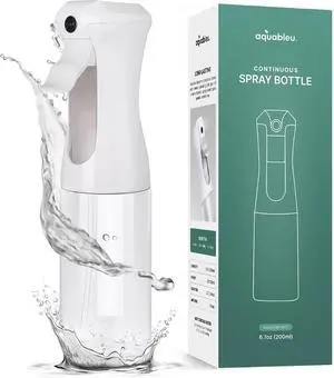 Aquableu Spray Bottle for Hair Continuous Mist Spray Bottle for Hair Care, Styling, Cleaning, Plants, Pets & Essential Oils (Clear, 6.76oz/200ml) Aquableu Spray Bottle for Hair Continuous Mist Spray Bottle for Hair Care, Styling, Cleaning, Plants, Pets & Essential Oils (Clear, 6.76oz/200ml)