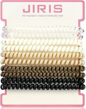 Spiral Hair Ties 10-Pack, No-Damage Coil Bands for Thick Thin Hair | Small elastic ponytail holders. Waterproof non-slip, assorted colors. Great for women and girls. Stretchy. Spiral Hair Ties 10-Pack, No-Damage Coil Bands for Thick Thin Hair | Small elastic ponytail holders. Waterproof non-slip, assorted colors. Great for women and girls. Stretchy.