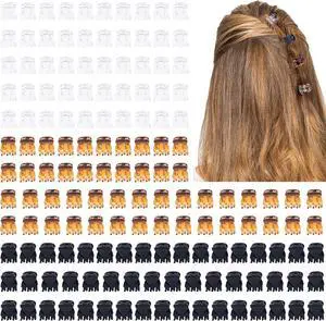 Cobahom 150 Pcs Mini Hair Clips 1.4 cm Small Claw Clips for Thin Thick Hair | No-Slip Micro Tiny Hair Clips for Hair Styling, Extra Small Hair Clips for Women Girls, Brown, Black, Clear Cobahom 150 Pcs Mini Hair Clips 1.4 cm Small Claw Clips for Thin Thick Hair | No-Slip Micro Tiny Hair Clips for Hair Styling, Extra Small Hair Clips for Women Girls, Brown, Black, Clear