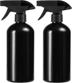 Plastic Spray Bottle, 17oz Refillable Versatility Sprayer, Black, 2 Pack | Adjustable Mist & Stream Nozzle For Water, Hair, Cleaning, Essential Oils, Plants, BBQ & DIY Spraying Plastic Spray Bottle, 17oz Refillable Versatility Sprayer, Black, 2 Pack | Adjustable Mist & Stream Nozzle For Water, Hair, Cleaning, Essential Oils, Plants, BBQ & DIY Spraying