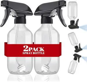 AMORIX Plastic Spray Bottles 2 Pack 10 oz/300 ml Small Bottle for Cleaning | 360° Water Spray, Upside Down Spray Bottle, Adjustable Nozzle, For Hair, Cooking, Plant, Pet, Mister Squirt Bottle AMORIX Plastic Spray Bottles 2 Pack 10 oz/300 ml Small Bottle for Cleaning | 360° Water Spray, Upside Down Spray Bottle, Adjustable Nozzle, For Hair, Cooking, Plant, Pet, Mister Squirt Bottle
