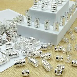 100 PCS Hair Accessories Loc Hair Jewelry for Women Braids Rings, Dreadlock Accessories Metal Hair Clips Adjustable Cuffs Braiding Hair Rings Decoration 100 PCS Hair Accessories Loc Hair Jewelry for Women Braids Rings, Dreadlock Accessories Metal Hair Clips Adjustable Cuffs Braiding Hair Rings Decoration