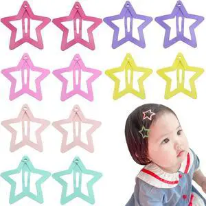 30 PACK Star Snap Hair Clips Non-slip Toddlers Colorful Cute Lovely Metal Hair Barrettes Hair Accessories for Women Girls(Style 1) 30 PACK Star Snap Hair Clips Non-slip Toddlers Colorful Cute Lovely Metal Hair Barrettes Hair Accessories for Women Girls(Style 1)