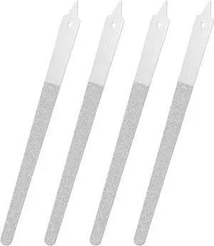 4 PCS Diamond Deb Nail File Double Sided Fingernail Files Stainless Steel Nail Filer with Sharp Pointed Tip Metal Nail Files for Natural Nails Manicure Pedicure Toenails Tools for Salon Home 4 PCS Diamond Deb Nail File Double Sided Fingernail Files Stainless Steel Nail Filer with Sharp Pointed Tip Metal Nail Files for Natural Nails Manicure Pedicure Toenails Tools for Salon Home