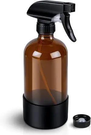Ninsula Glass Spray Bottle with Silicone Sleeve Protection, 16 oz Amber Glass Spray Bottles, Refillable Spray Bottle Glass for Cleaning, Watering Plants, Skin Care, Plant Care, Hair Care Ninsula Glass Spray Bottle with Silicone Sleeve Protection, 16 oz Amber Glass Spray Bottles, Refillable Spray Bottle Glass for Cleaning, Watering Plants, Skin Care, Plant Care, Hair Care