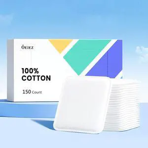 Square Cotton Pads 150 Counts Lager Size 100% Cotton Makeup Remove Pads Not to Shed or Fall Apart Face Cotton Pads Triple-Layer Design for Daily Skin Care,Lint-Free,7X7.5CM Square Cotton Pads 150 Counts Lager Size 100% Cotton Makeup Remove Pads Not to Shed or Fall Apart Face Cotton Pads Triple-Layer Design for Daily Skin Care,Lint-Free,7X7.5CM