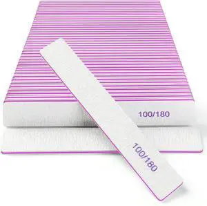 Nail Files (30 Pack), 100/180 Grit Double Sided Emery Boards for Natural & Acrylic Nails, Reusable Manicure for Women & Men, Professional Fingernail Filer & Lima de Uñas for Salon & Home Use Nail Files (30 Pack), 100/180 Grit Double Sided Emery Boards for Natural & Acrylic Nails, Reusable Manicure for Women & Men, Professional Fingernail Filer & Lima de Uñas for Salon & Home Use