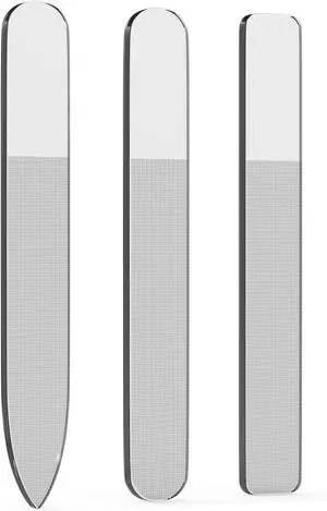 Derlaier Nano Glass Nail File 3Pack, Professional Manicure Pedicure Tool | Reusable Washable Nail Shaper Buffer Polisher for Natural Fingernails & Toenails, Ideal for Home Salon Travel (Transparent) Derlaier Nano Glass Nail File 3Pack, Professional Manicure Pedicure Tool | Reusable Washable Nail Shaper Buffer Polisher for Natural Fingernails & Toenails, Ideal for Home Salon Travel (Transparent)