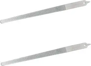 2PC Diamond Dust Nail File - Stainless Steel Nail Dresser with Non Slip Professional Double Sided for Natural Nails- 9 Inch 2PC Diamond Dust Nail File - Stainless Steel Nail Dresser with Non Slip Professional Double Sided for Natural Nails- 9 Inch