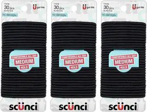Scunci Effortless Beauty Large No-damage Elastics, 4 MM (90 pieces) Scunci Effortless Beauty Large No-damage Elastics, 4 MM (90 pieces)
