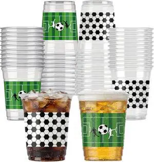 50 Pack Soccer Plastic Cups, 12oz Disposable Drinking Cups, Sports Game Day Birthday Party Supplies Favors Decorations (Soccer) 50 Pack Soccer Plastic Cups, 12oz Disposable Drinking Cups, Sports Game Day Birthday Party Supplies Favors Decorations (Soccer)