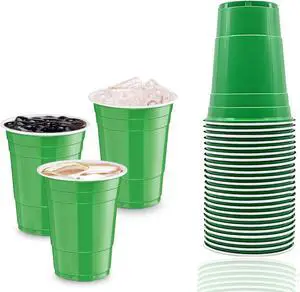 30 Pcs 16 oz Disposable Plastic Cups Bulk for Graduation Party Wedding Theme Party Birthday (Green) 30 Pcs 16 oz Disposable Plastic Cups Bulk for Graduation Party Wedding Theme Party Birthday (Green)