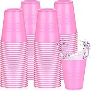 Pickmesh 50 Pack 12 oz Plastic Cups Disposable Cup Bulk for Graduation Wedding Birthday Baby Shower Valentine and Festive Celebration Party Supplies(Bright Pink) Pickmesh 50 Pack 12 oz Plastic Cups Disposable Cup Bulk for Graduation Wedding Birthday Baby Shower Valentine and Festive Celebration Party Supplies(Bright Pink)